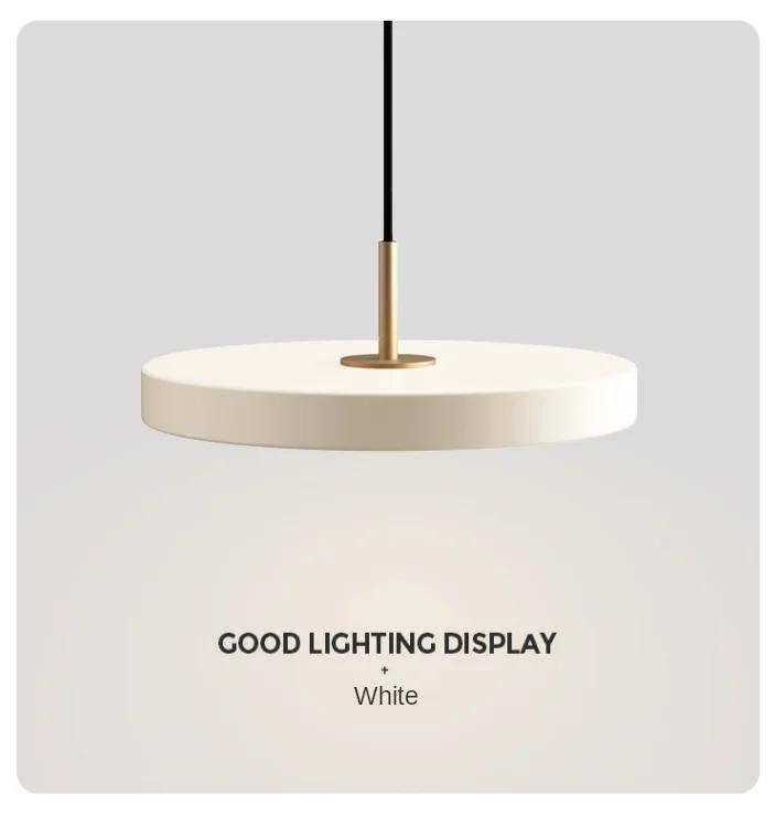 Подвесной светильник UFO Metal Led, современный дизайн, подвесной круглый светильник для помещений, скандинавская кухня, столовая, гостиная, домашний декор