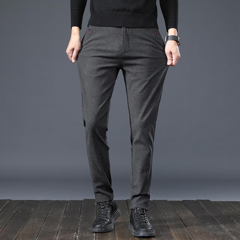 2024 Осень Новые Универсальные Деловые Свободные Прямые Дышащие Устойчивые К Морщинам Повседневные Брюки Для Мужчин