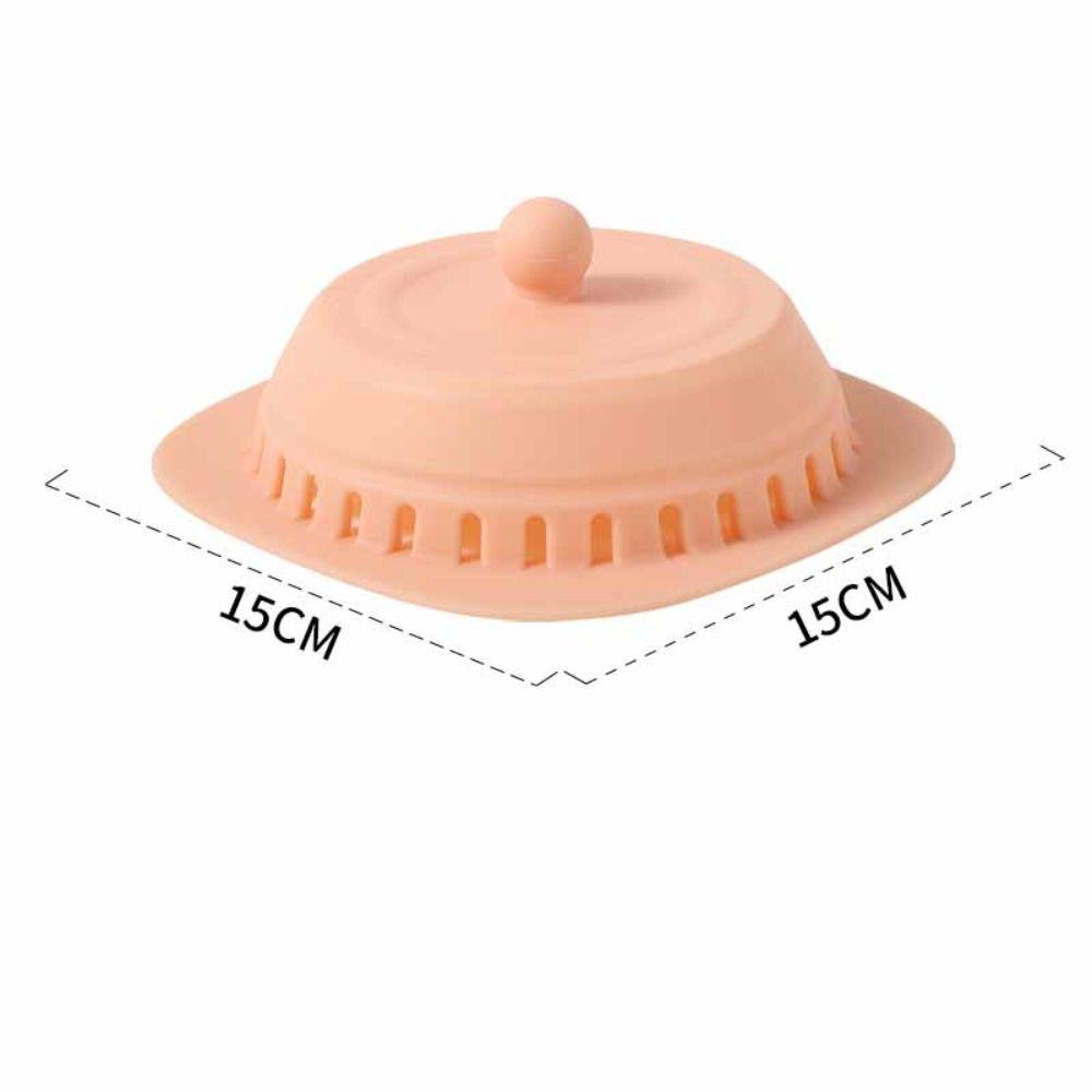 Portable Silicone Floor Drain Cover Press Type Anti-odor Sewer Anti-Clogging Strainer Kitchen Sink Filter