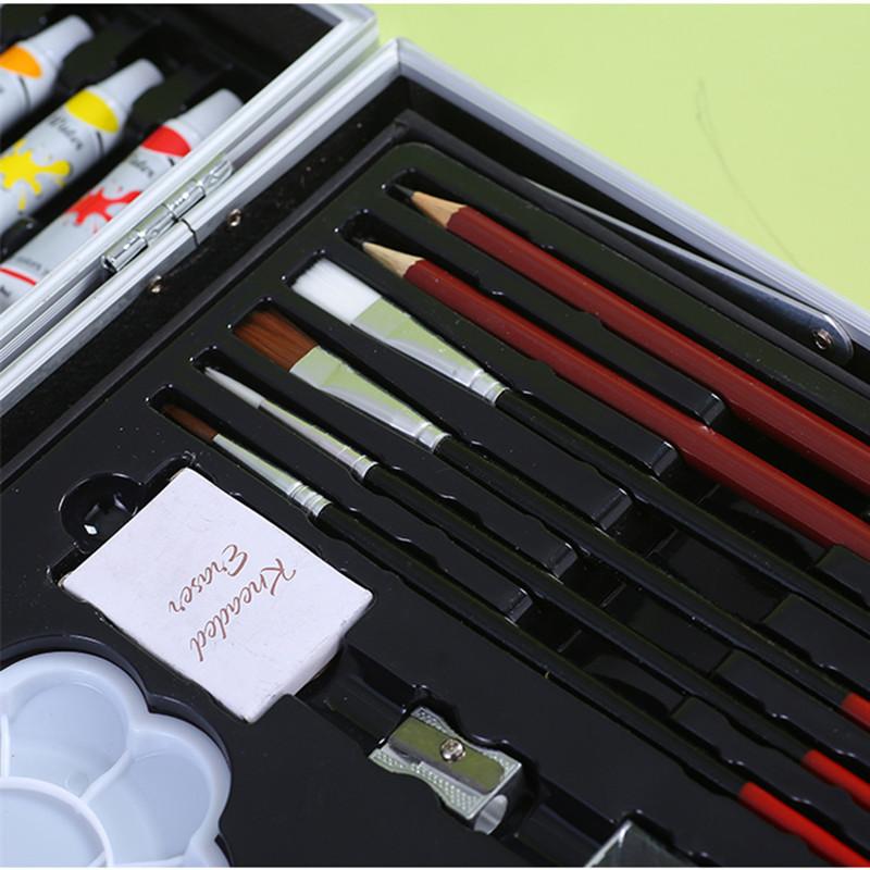Watercolor Paint Brush Painting Set 148 Pcs Vivid Colors In Aluminum Alloy Box for Student Artists, Amateur Hobbyists and Painting Lovers