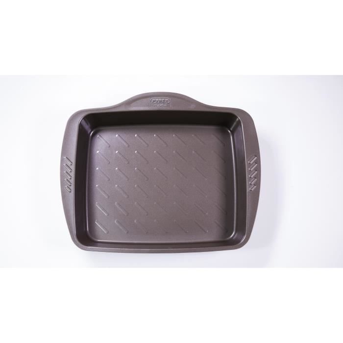Plat a four - PYREX - 1452053 - Rectangulaire - En acier - 35 x 27 cm