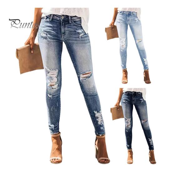 Женские моделирующие узкие джинсы с высокой талией, рваные потертые джинсовые брюки, эластичные леггинсы, джинсовые брюки