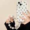 Чехол для RENO 15F 14 15 PRO 14F 13F 12F 11F 11 12 Pro OPPO A6 A5 PRO A6X Мягкий Силиконовый Чехол с Браслетом-цепочкой в виде Сердца Волна Боковая
