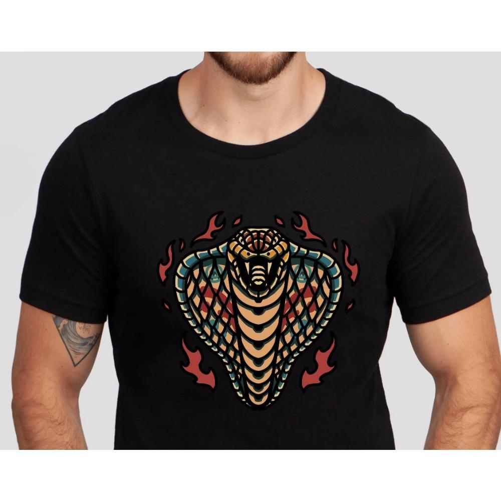 Cobra Kai Новые футболки Футболки Мужская одежда Дизайнерская одежда для мужчин Новые топы и футболки Футболки из хлопка с рисунком 2000 года