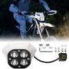 Улучшенная фара для Sur Ron Ultra Bee, светодиодная фара Plug N Play, передняя фара с монтажным кронштейном, квадратная фара с четырьмя лампами и узлы