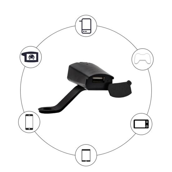 Мотоциклетное USB-зарядное устройство 1.2A, быстрая зарядка телефона, водонепроницаемое зарядное устройство для мотоцикла, аксессуары для телефона, планшета, GPS