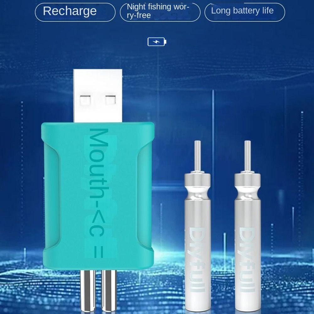 CR425 USB Charger 2 Holes Electronic Floats Batteries Hot Fishing Float Battery  Ocean Fishing