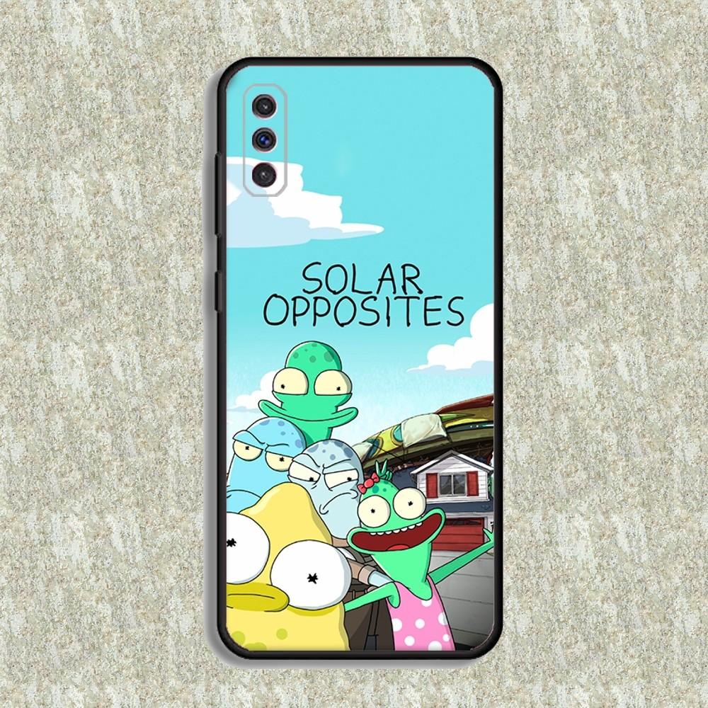 Solar Opposites Cartoon Phone Case For Samsung S23,23,22,30,21,10,9,Note20 Ultra,Lite,Ultra,5G,Plus,FE,Black Soft Case