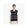 [sharp] Textured Checkerboard Vest   Black Afpm2438568 102 qzgAfpm2438568 102
