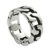 Cool Mens Biker Miami Cuban Link Ring Band for Men Stainless Steel Size 7-15