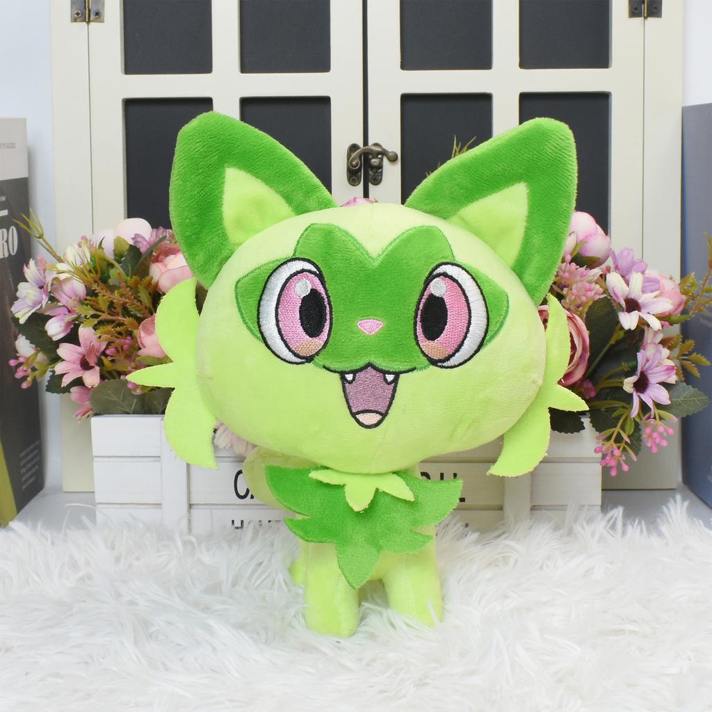 Sprigatito Plush Doll Soft Animal Toys Great Gift Plushies Cute Cartoon Character Toy Great Collectible 9 Inch