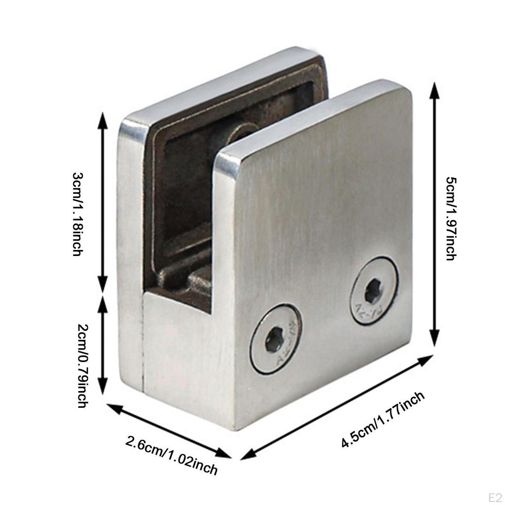 Glass Clamp Adjustable Shelf Bracket Door Replace Parts for Staircase
