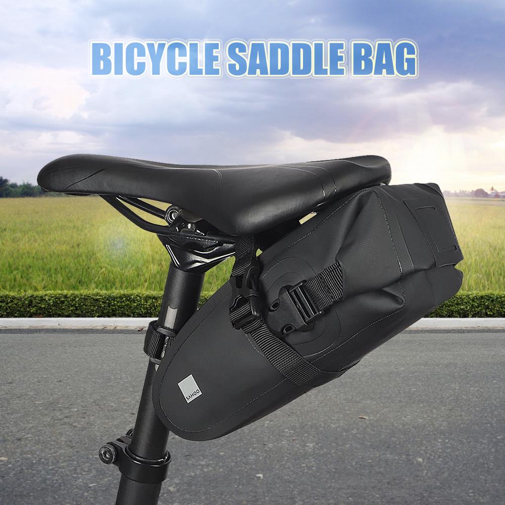 Bicycle Saddle Bag Waterproof Bicycle Storage Bag Reflective Cycle Rear Seat Post Bag Large Capacity Tail Rear Bag MTB