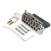 Wilkinson WVP-SB 10.8mm Two-Piece Tremolo Bridge Unit with Stainless Steel Saddles and Full Steel Block for Imported/Japanese Strat Guitars, Chrome