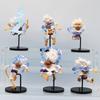 11 см 5 шт./компл. Q-версия Impish Luffy Funny One Piece Gear 4 Luffy аниме-фигурки ПВХ модель игрушки настольное украшение для автомобиля