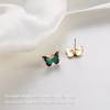 Vintage Green Women Butterfly Party‘s Stud Earrings