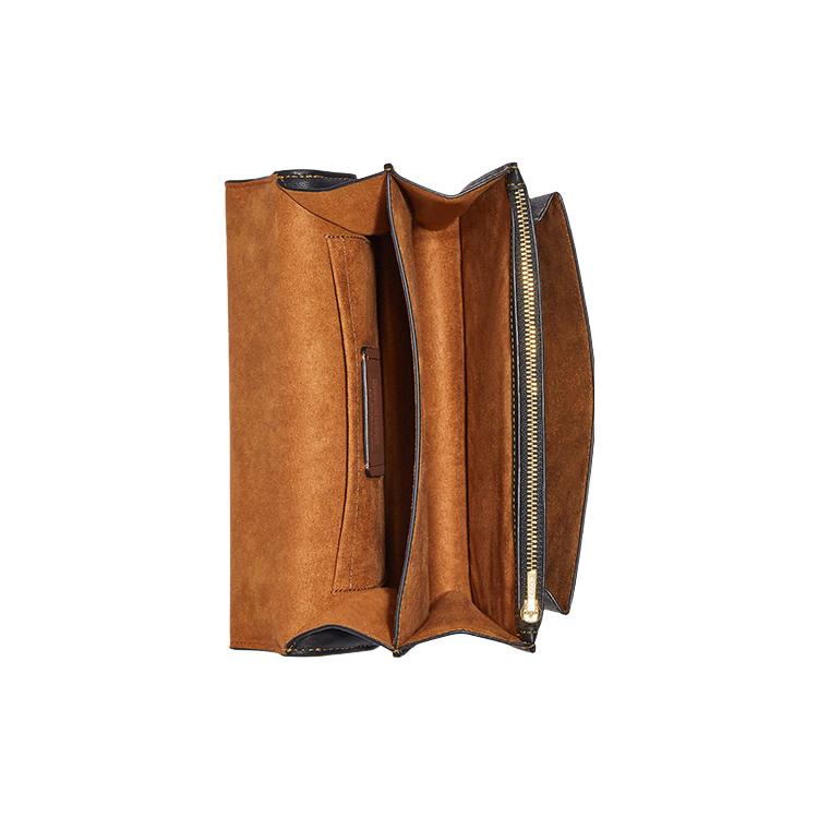 New COACH Klare Patchwork Cow Leather Small Square Bag Shoulder Bag Crossbody Bag Regular Women's Light Khaki & Brown CD866-IMUOH