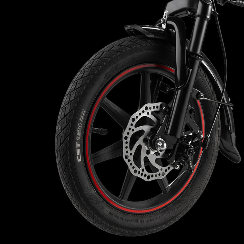 Электровелосипед складной DYU 14" Мотор 250 Вт Максимальная скорость 25 км/ч 48 В 7,8 Ач Максимальный запас хода 60 км Черный A5