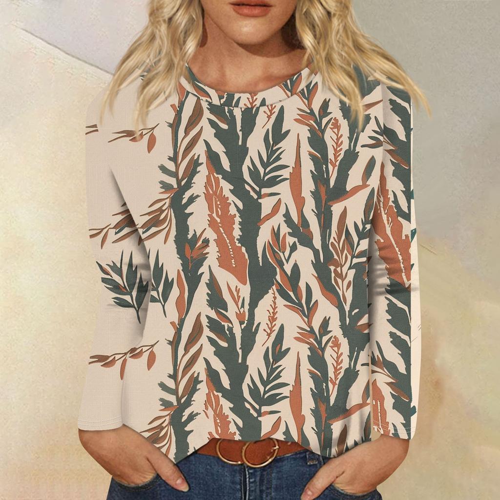 Женские рубашки с длинным рукавом и круглым вырезом, базовая футболка, повседневный топ, осенняя модная туника, облегающие футболки