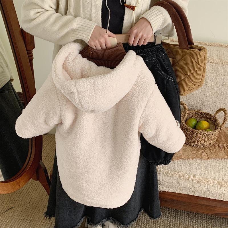 Детское пальто с флисовой подкладкой, утепленное, длинное, на осень и зиму