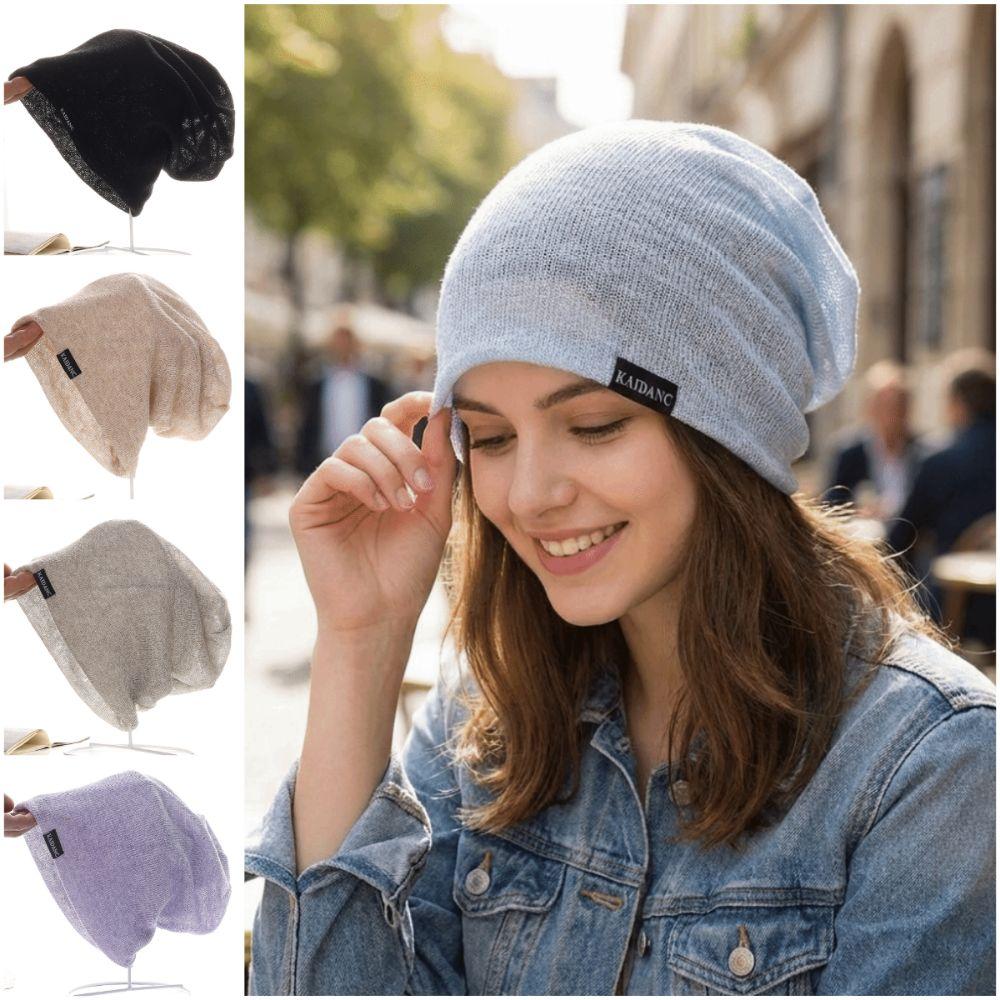 Soft Beanie Thin Pullover Hat Creative Stacked Hat Girl Women