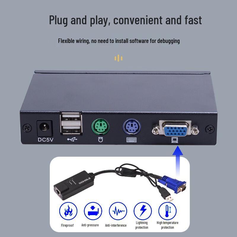 LANBE KL-153 KVM Extender (300m VGA/USB)