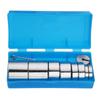 17Pcs/Set 2g-200g Metal Slotted Weight Set Scale Balance Calibration with Hanger Case Physics