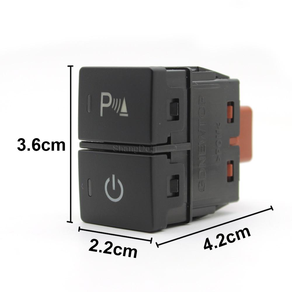 Car LED Light Dual Key Switch Radar Front Fog Light Steering Wheel Heating Button For Honda CRV URV AVANCIER CITY Accessories