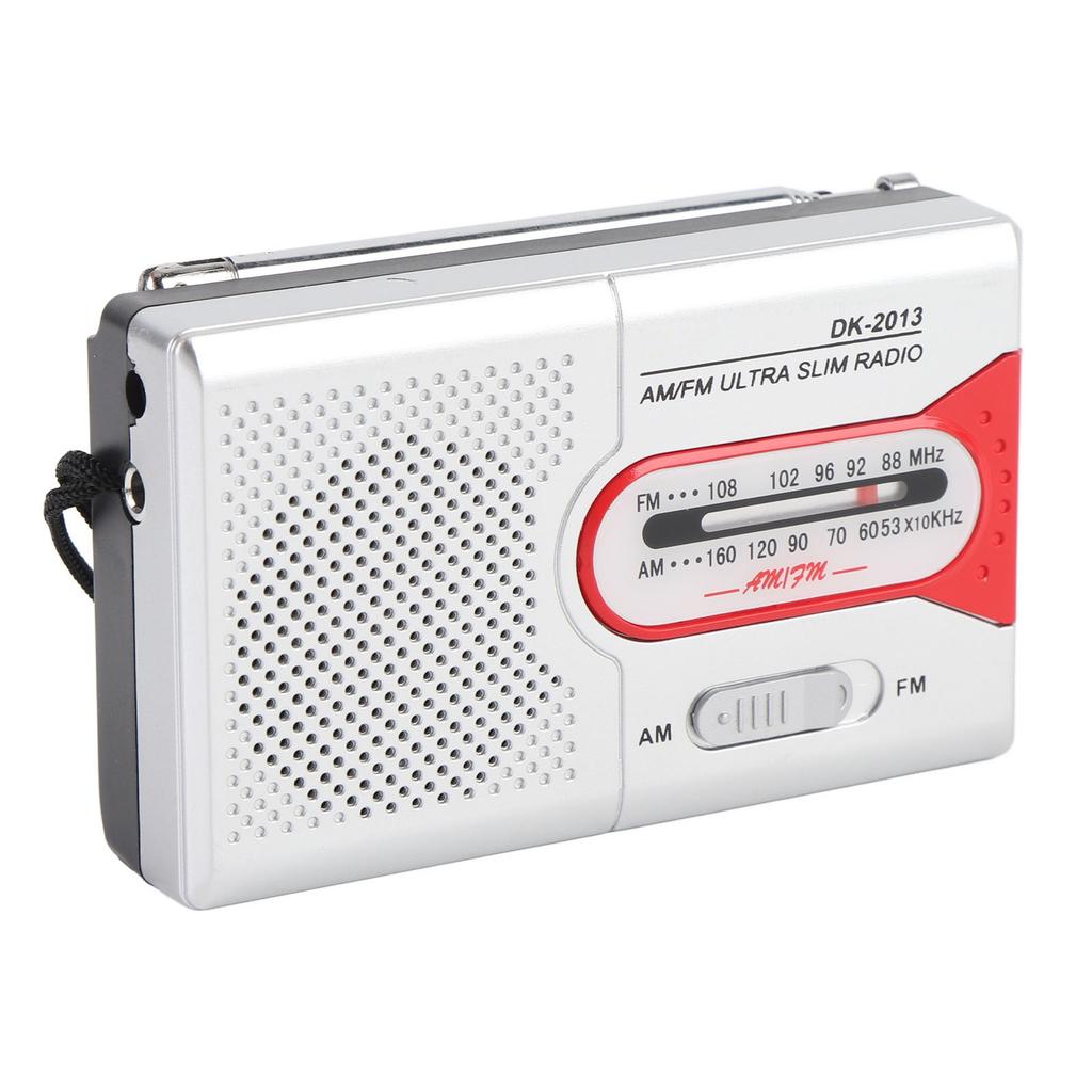 Portable Radio AM FM Battery Operated ket Transistor Radio with Spker and Hdphone for Home Outdoor