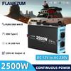 2500W Continuous Power Pure Sine Wave Inverter Peak Power 5000W DC 12V To AC 230V 50HZ EU Socket LCD Car Voltmeter Converter