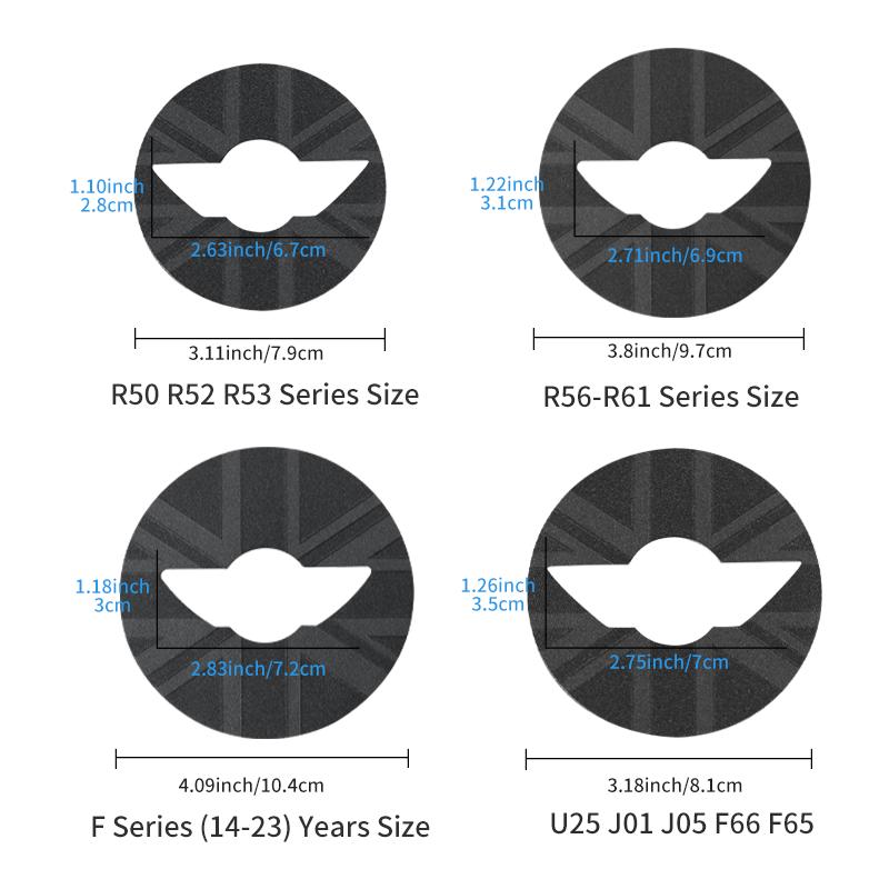 Car Steering Wheel Sticker For Mini Cooper F56 F55 F60 R56 R60 F65 U25 Countryman PU Leather Stickers Interior Car Accessories