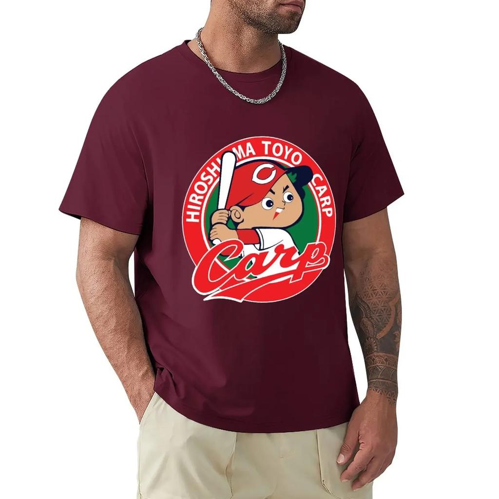 Summer Clothes Boys Animal Print Unisexs Graphic Tshirts Anime Hiroshima Toyo Carp Tshirt Oversized Unisex Clothing Funny