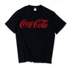 Летние Новые Мужские Женские Футболки Бренда INS PepsiCola Sprite CocaCola 100% Хлопок Свободные Мягкие Модные Для Пары Дышащие