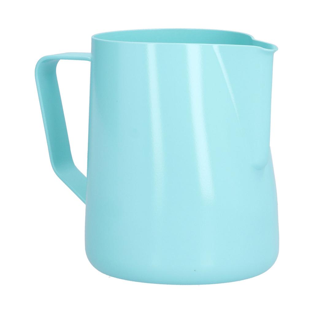 600ml Pointed Mouth Milk Frothing Pitcher Stainless Steel Thickened Milk Frother Cup for HomeBlue
