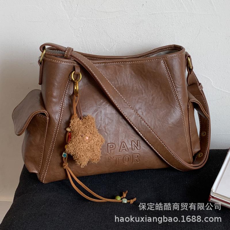 Bags Women's Tote Bags Large Capacity Messenger Bags 2025 New Retro Versatile Shoulder Bags Popular Bucket Bags This Year