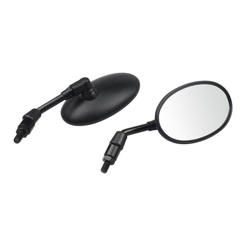 Автомобильные ретро-аксессуары Зеркало заднего вида, Мотоциклетное модифицированное овальное вращающееся зеркало заднего вида с большим полем обзора