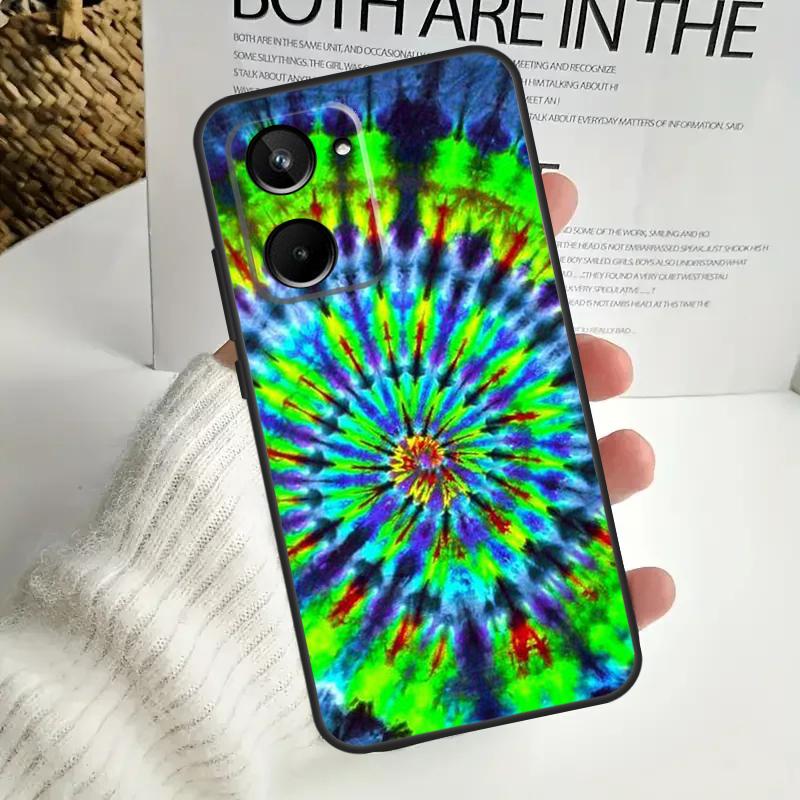 Психоделический Тай-дай Хиппи Арт Чехол для Realme GT Neo 5 GT5 9 10 11 12 Pro Plus C30 C31 C33 C35 C25s C21Y C51 C55 C67 C53