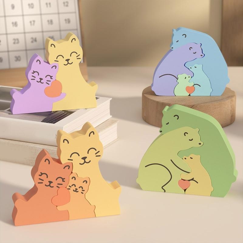 Desktop Ornament Mold Animal Holding Love Heart Candle Mould Silicone Mould for Jewelry Making and Handmade Craft