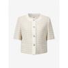 Cc Collect Color Block Line Tweed Jacket C252msf235