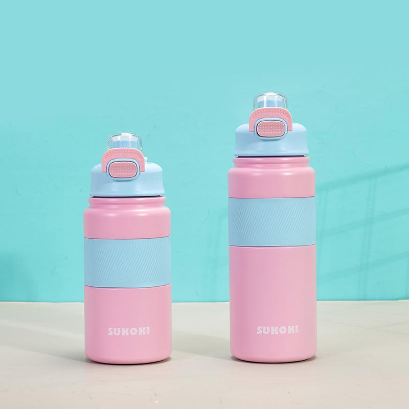 Новая стальная термокружка Ton Ton Cup Портативная Портативная Большая Крышка Кружка с Соломкой Прыгающая Кружка для Воды Прочная Прочная Полезная