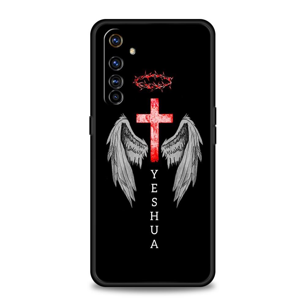 Чехол с узором в виде креста Для Realme C67 C63 C55 C53 C35 C25 C21 GT 2 3 5 6 10 11 12 13 Pro Plus 5G Мягкий ТПУ Чехол для телефона