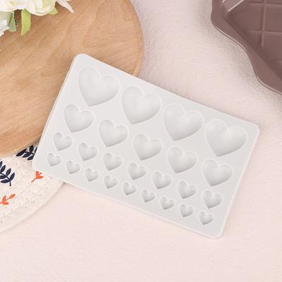 25 полостей Love силиконовые формы DIY форма для торта в форме сердца кондитерская помадка шоколадный торт декор инструменты принадлежности для выпечки смоляная форма