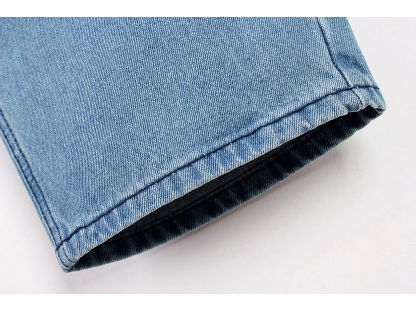 Мужские джинсы большого размера светло-голубые для скейтбординга в стиле хип-хоп