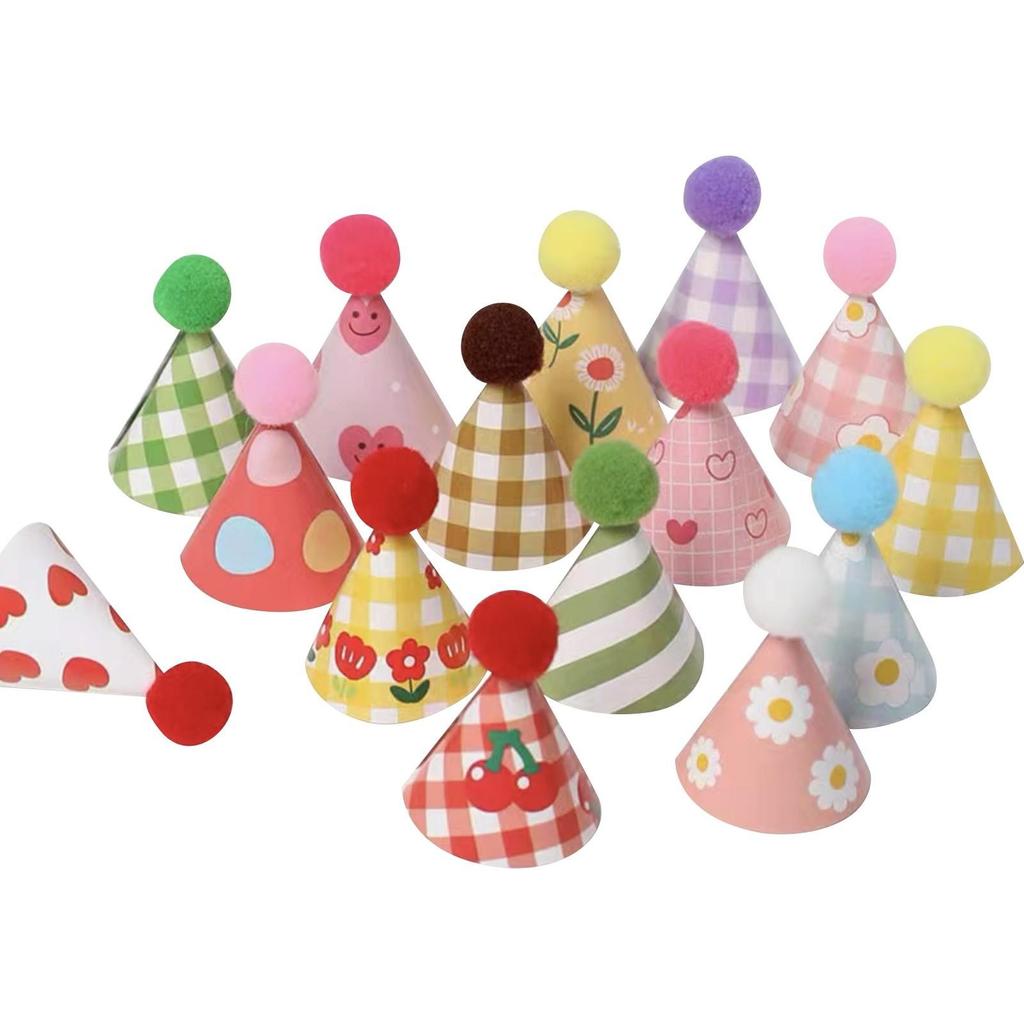  Торт шляпы С днем рождения торт украшения шар конический колпачок кекс украшения день рождения вечеринка детский душ десерт украшения