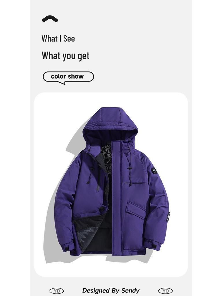 Unisex Winter Graphene Ski Jacket: Windproof, Waterproof, Padded, Cotton Outerwear for Couples