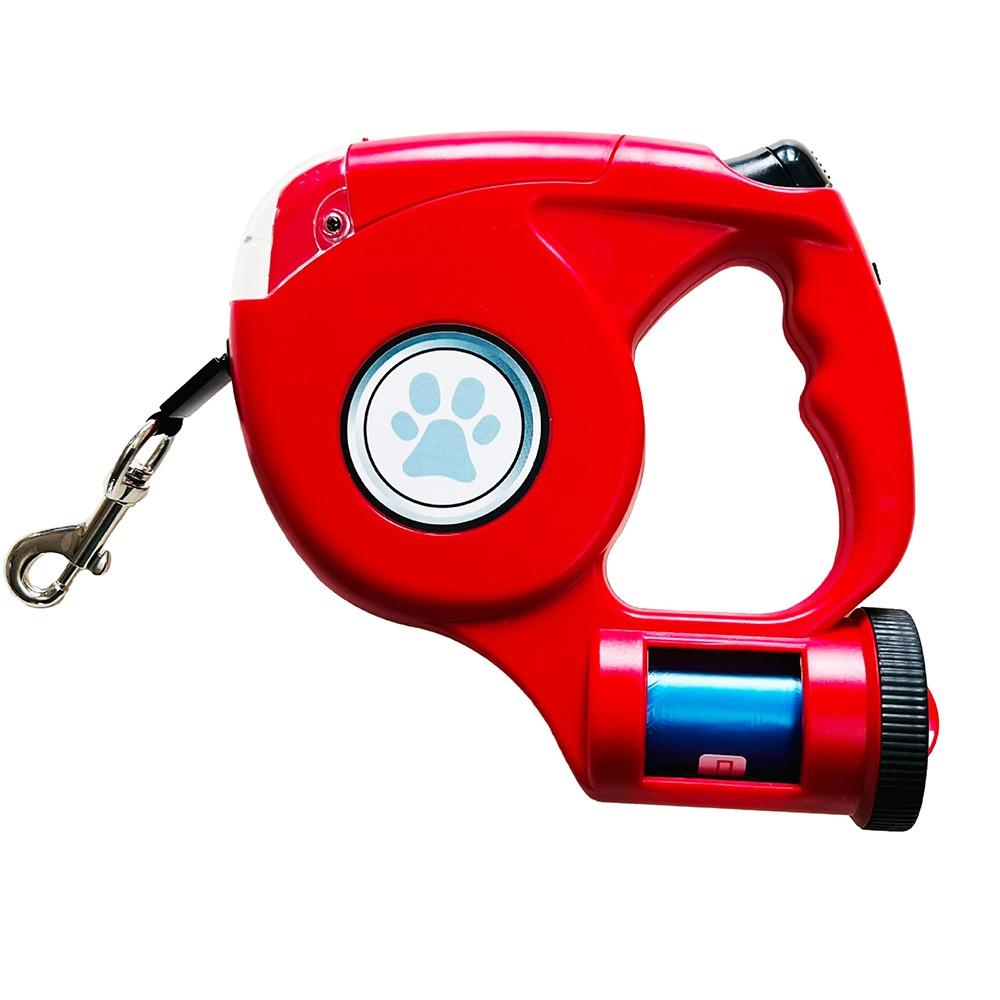Plastic LED Dog Leash With Garbage Bag Puppy Traction Belt Pet Traction Rope Small Dogs