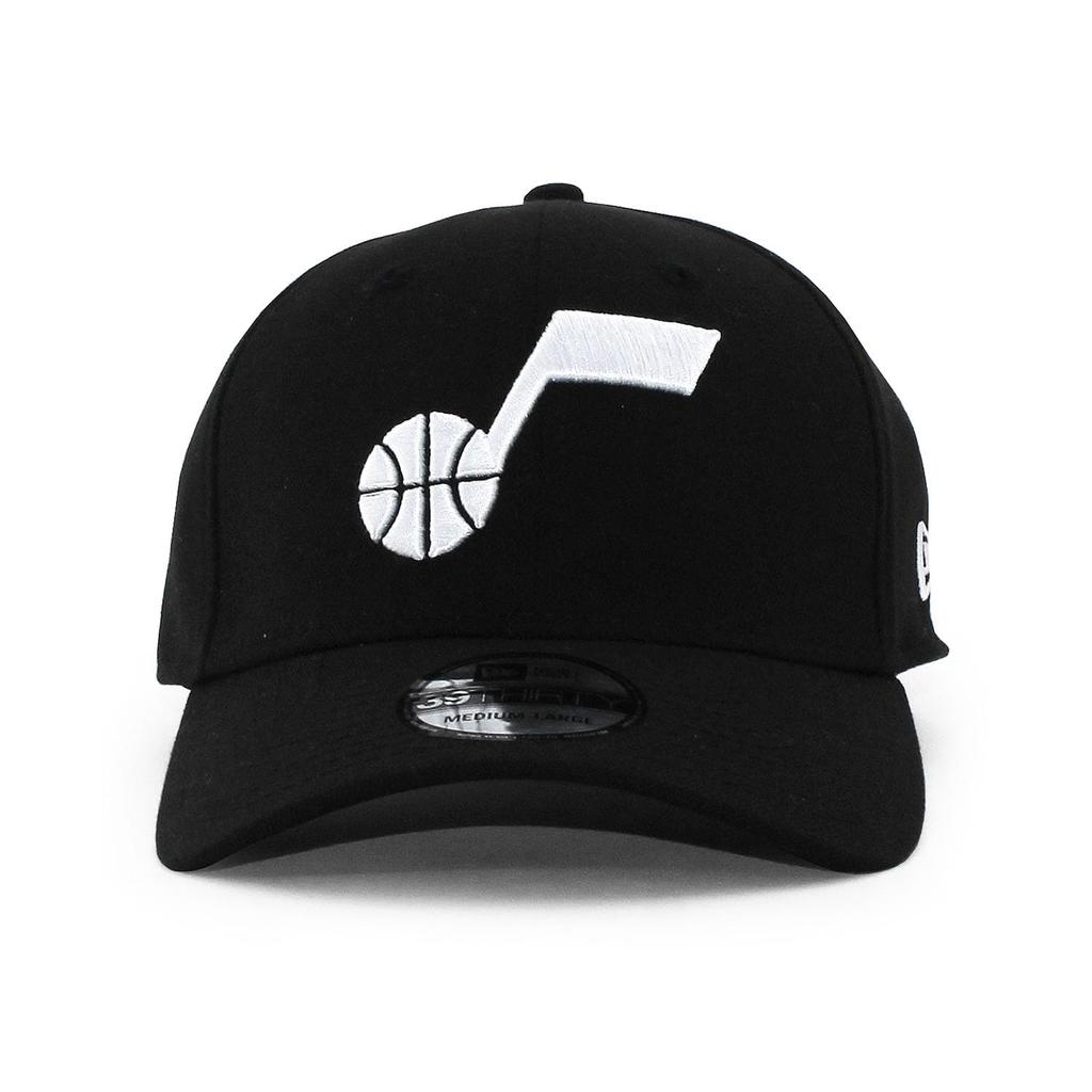 [New Era] Cap 39THIRTY Utah Jazz NBA STRETCH FIT CAP Stretch UTAH JAZZ Black Hat 3930 Size SM [Used]