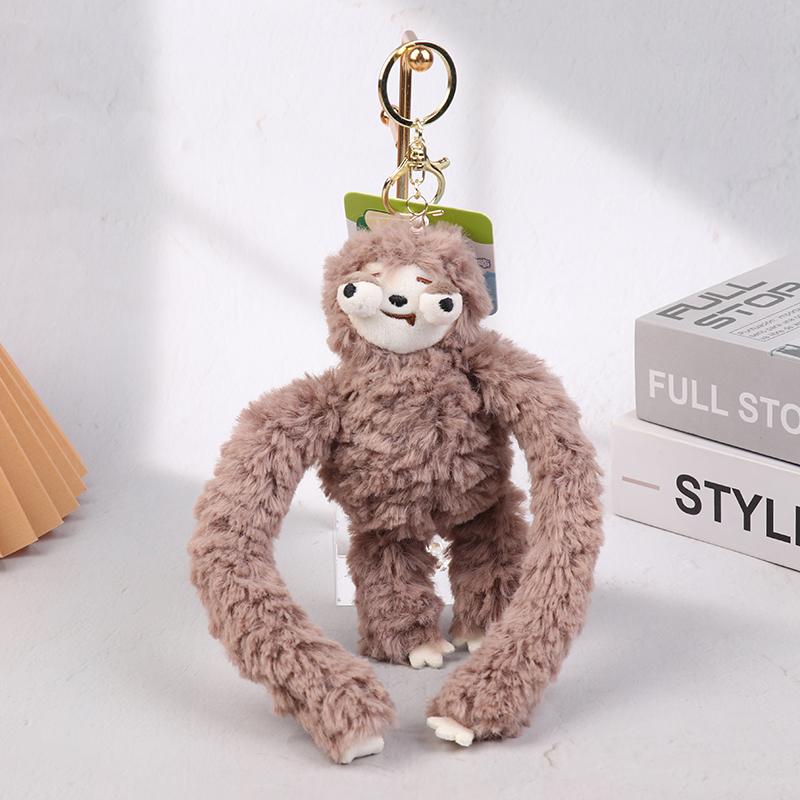 Креативная плюшевая игрушка в виде ленивца из мультфильма, кукла-обезьянка, брелок, милая школьная сумка, подвеска, держатель для ключей от машины, подарки для пары