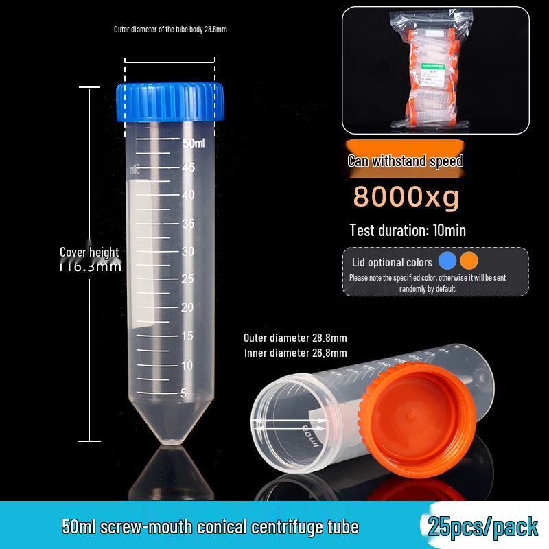 Laboratory Plastic Tubes: PCR, Centrifuge & Seed Bottles in 0.2/1.5/5/10/15/30/50ml