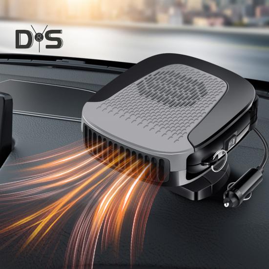 Автомобильный обогреватель с вентилятором, дефростер 12 В, портативный обогреватель лобового стекла, быстрый нагрев с портом воспламенителя, защита от перегрева, малошумные компактные вентиляторы охлаждения для